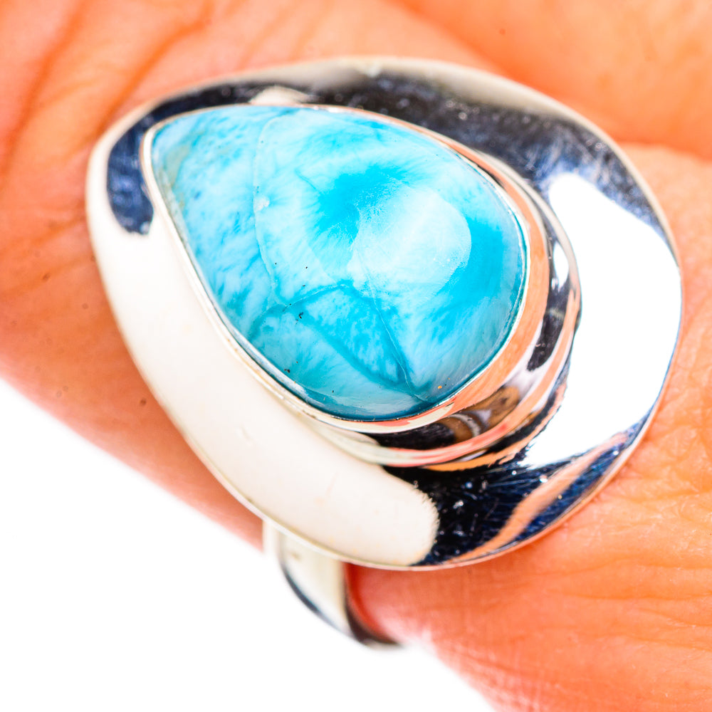 Larimar Rings handcrafted by Ana Silver Co - RING126004