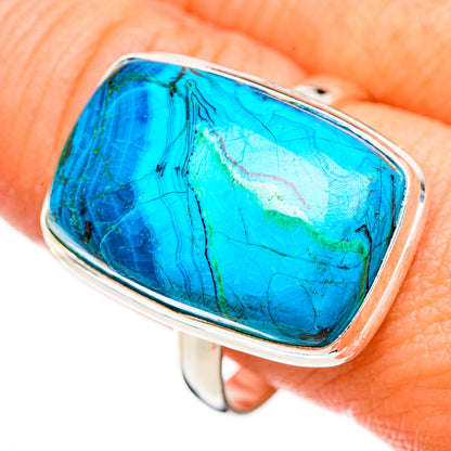 Malachite In Chrysocolla Rings handcrafted by Ana Silver Co - RING126006