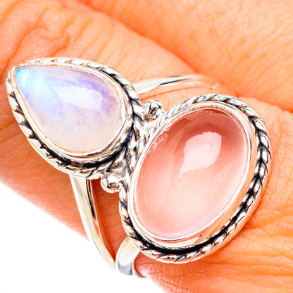Rose Quartz Rings handcrafted by Ana Silver Co - RING126010