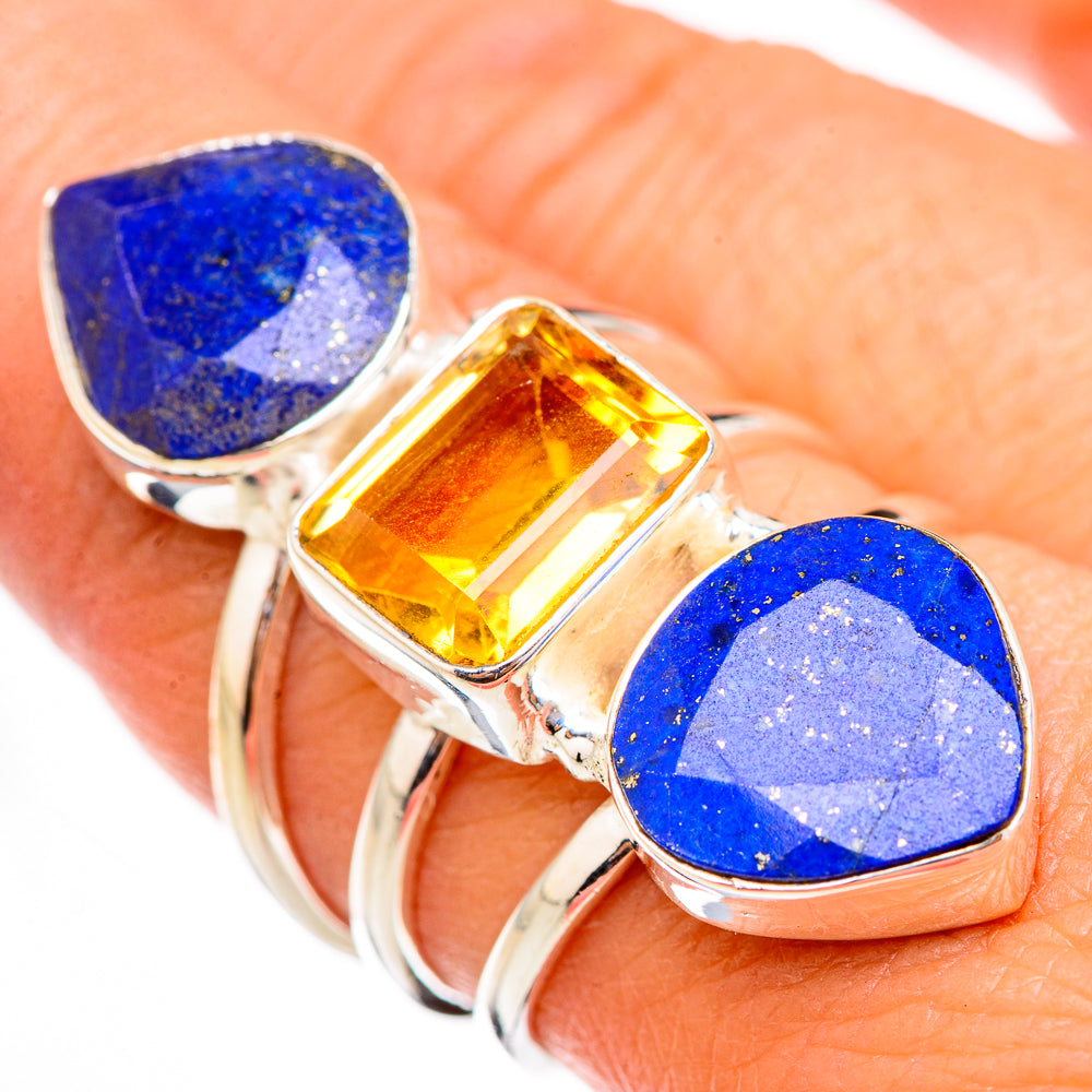 Lapis Lazuli Rings handcrafted by Ana Silver Co - RING126025