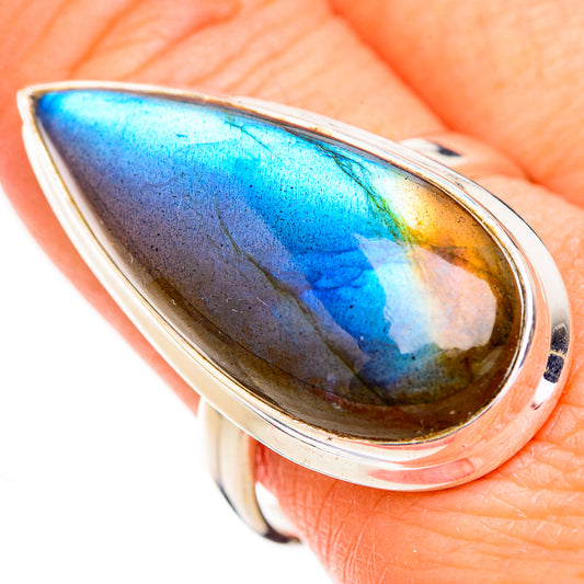 Labradorite Rings handcrafted by Ana Silver Co - RING126028