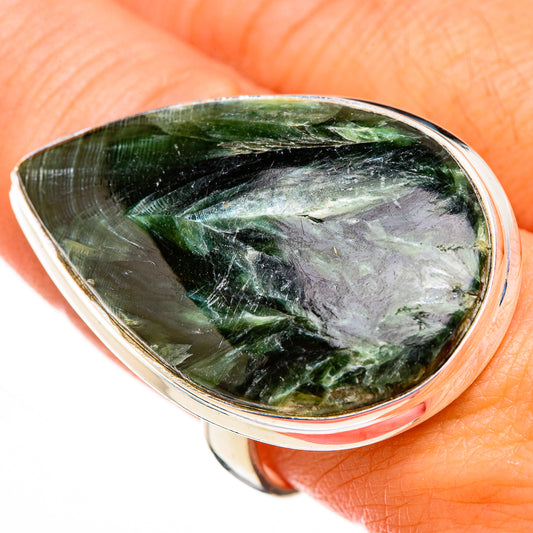 Seraphinite Rings handcrafted by Ana Silver Co - RING126031
