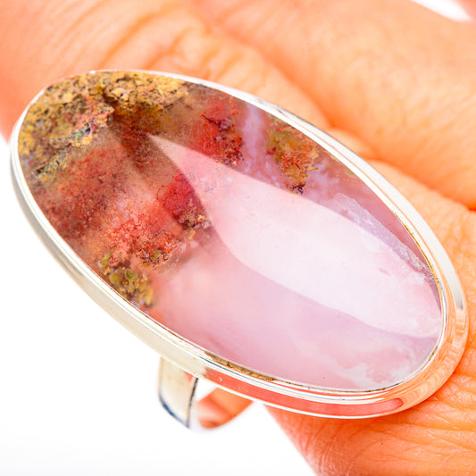 Indonesian Plume Agate Rings handcrafted by Ana Silver Co - RING126034