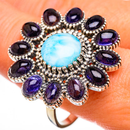 Larimar Rings handcrafted by Ana Silver Co - RING126047