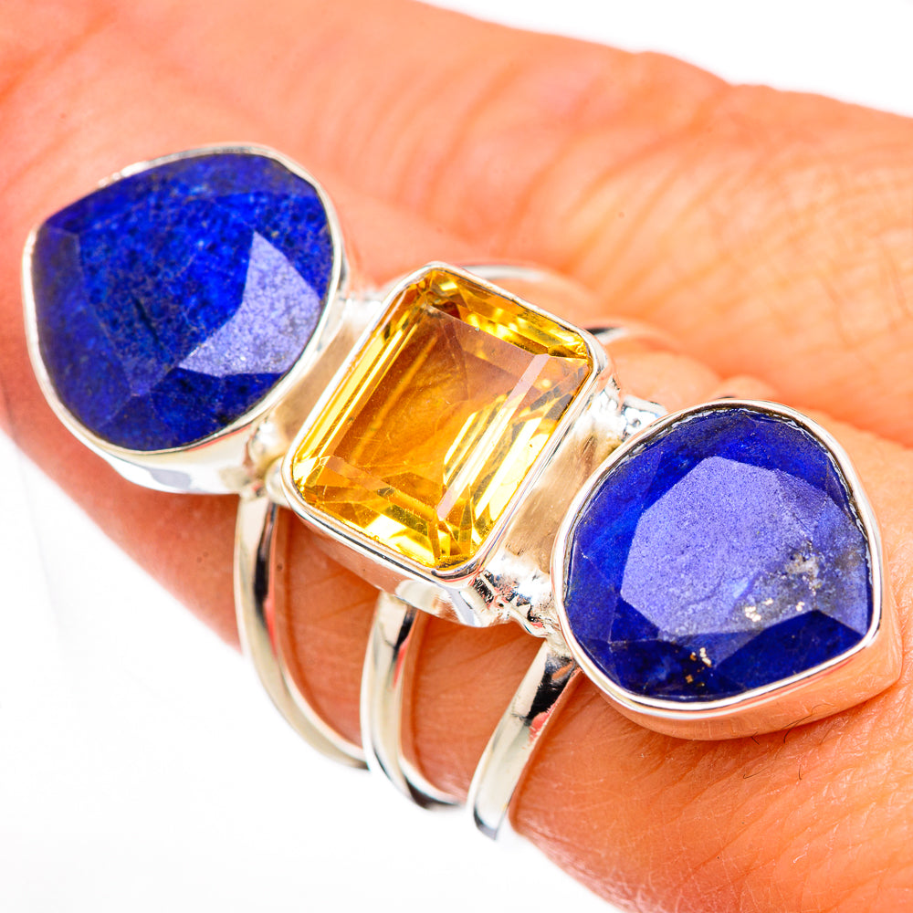 Lapis Lazuli Rings handcrafted by Ana Silver Co - RING126053
