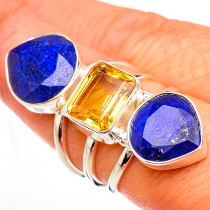 Lapis Lazuli Rings handcrafted by Ana Silver Co - RING126053