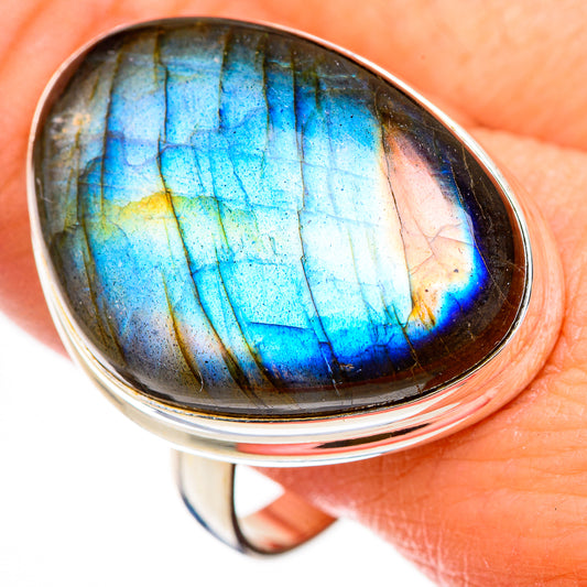 Labradorite Rings handcrafted by Ana Silver Co - RING126054