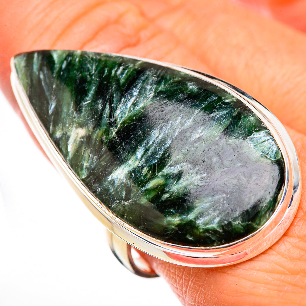 Seraphinite Rings handcrafted by Ana Silver Co - RING126059