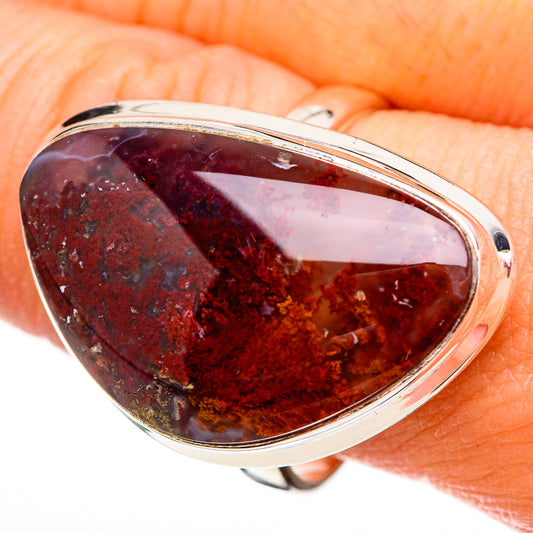 Indonesian Plume Agate Rings handcrafted by Ana Silver Co - RING126060