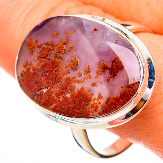 Indonesian Plume Agate Rings handcrafted by Ana Silver Co - RING126063