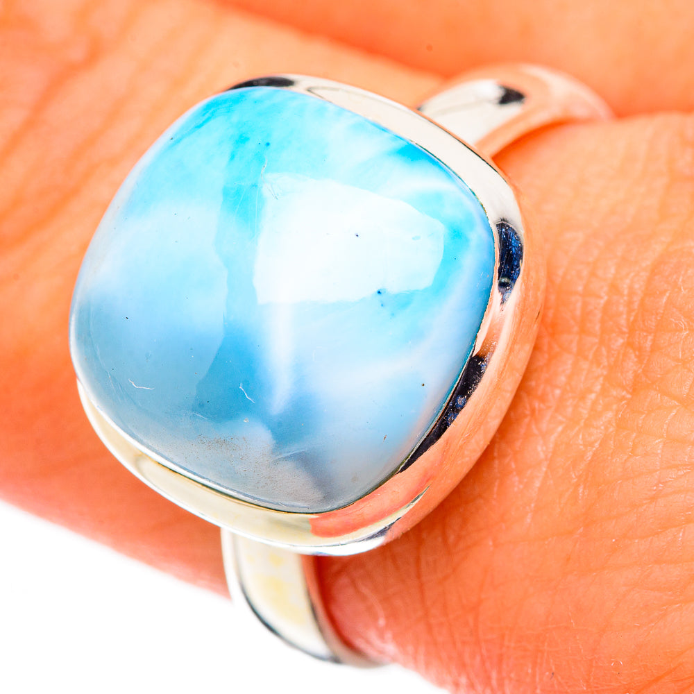 Larimar Rings handcrafted by Ana Silver Co - RING126078