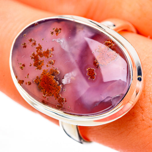 Plume Agate Rings handcrafted by Ana Silver Co - RING126081