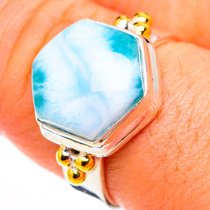 Larimar Rings handcrafted by Ana Silver Co - RING126090