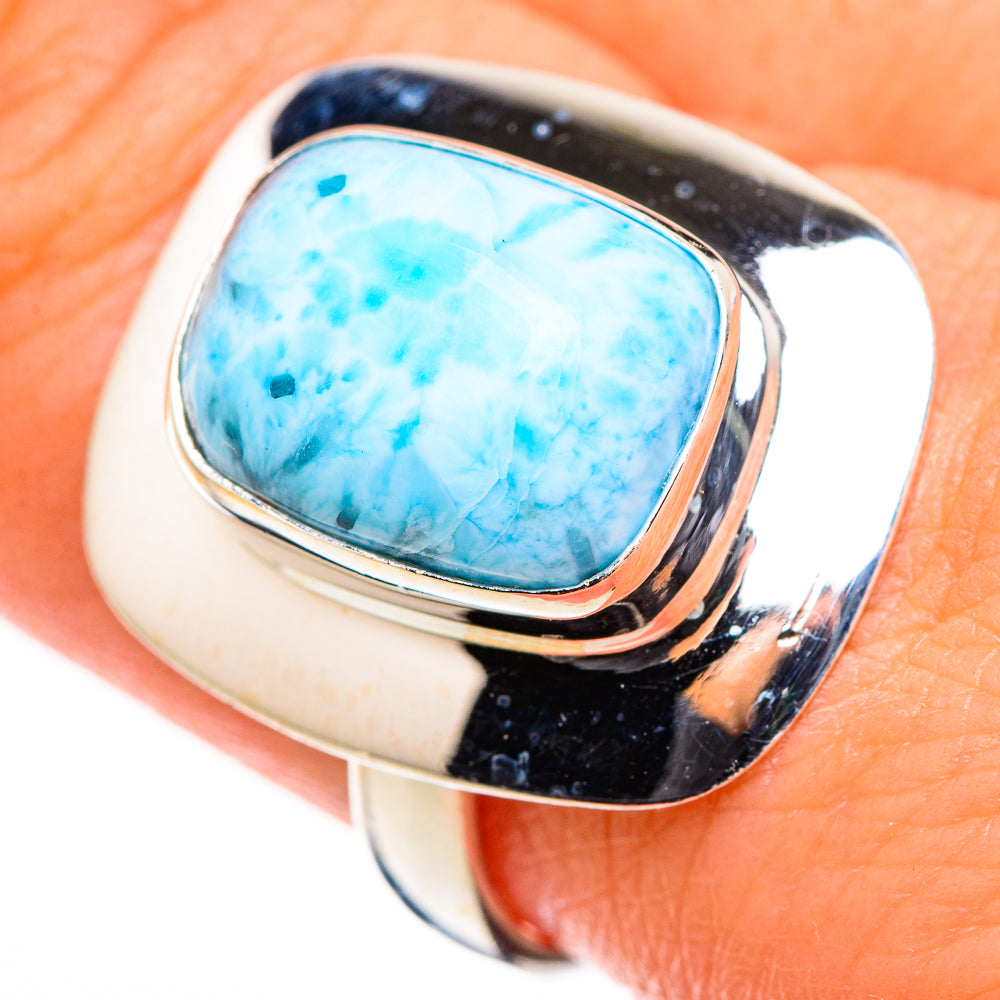 Larimar Rings handcrafted by Ana Silver Co - RING126091
