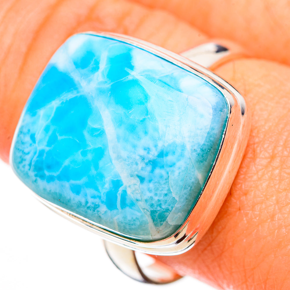 Larimar Rings handcrafted by Ana Silver Co - RING126093