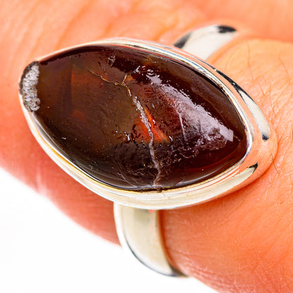 Mexican Fire Agate Rings handcrafted by Ana Silver Co - RING126096