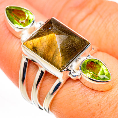 Labradorite Rings handcrafted by Ana Silver Co - RING126108