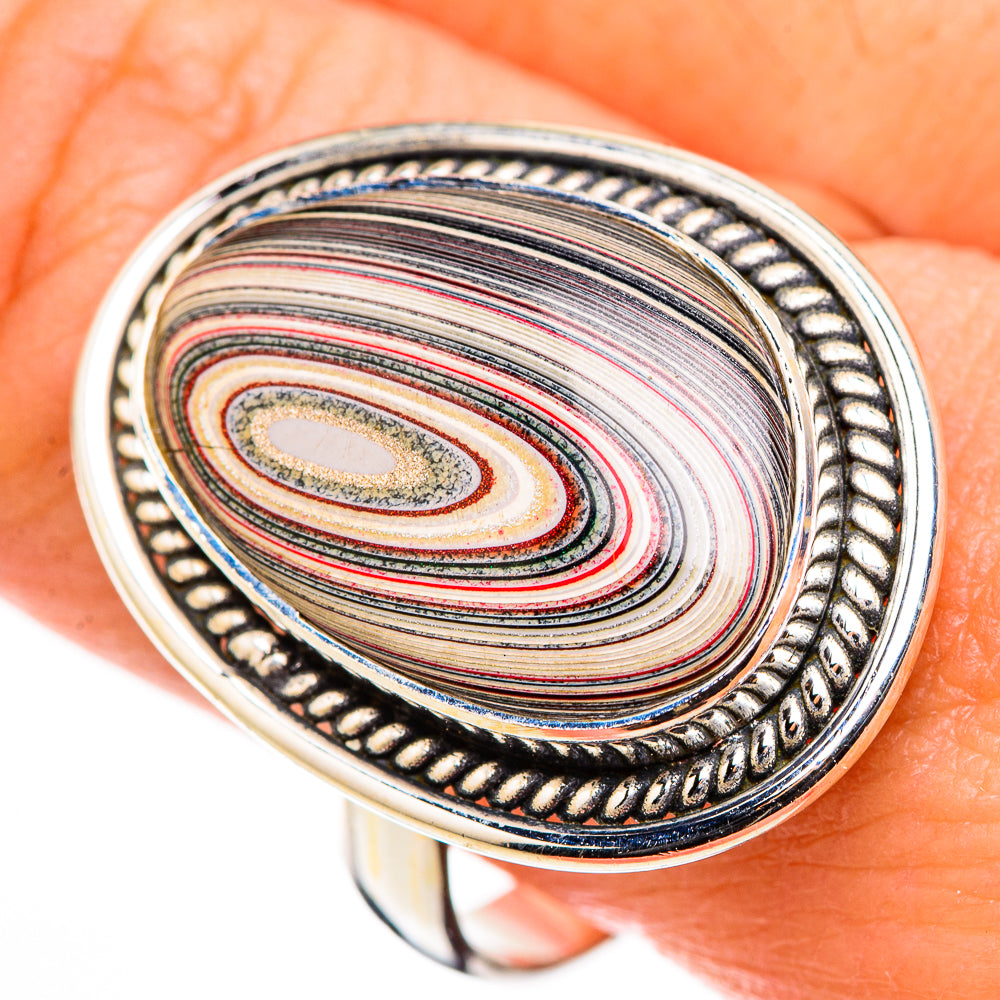 Fordite Rings handcrafted by Ana Silver Co - RING126110