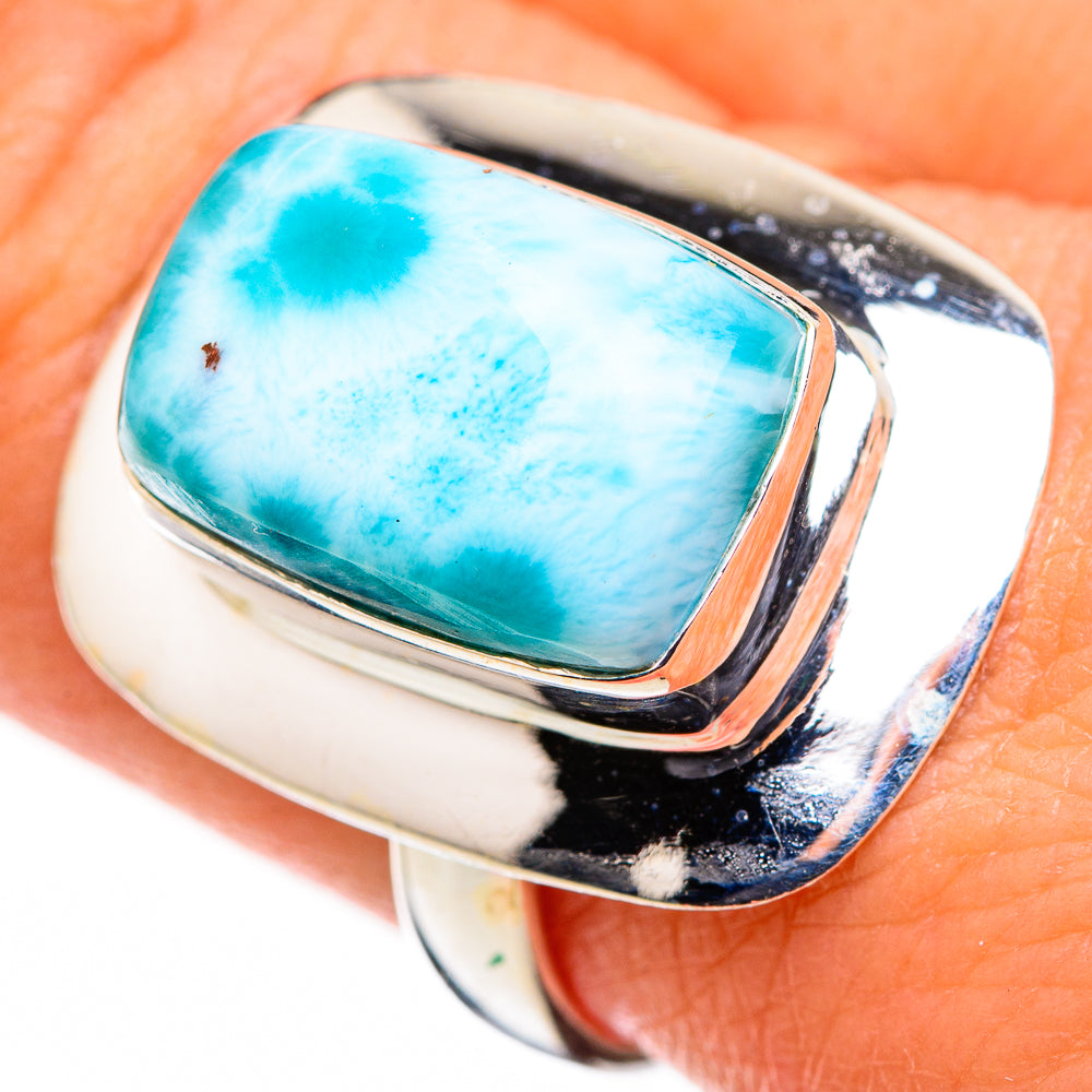 Larimar Rings handcrafted by Ana Silver Co - RING126111