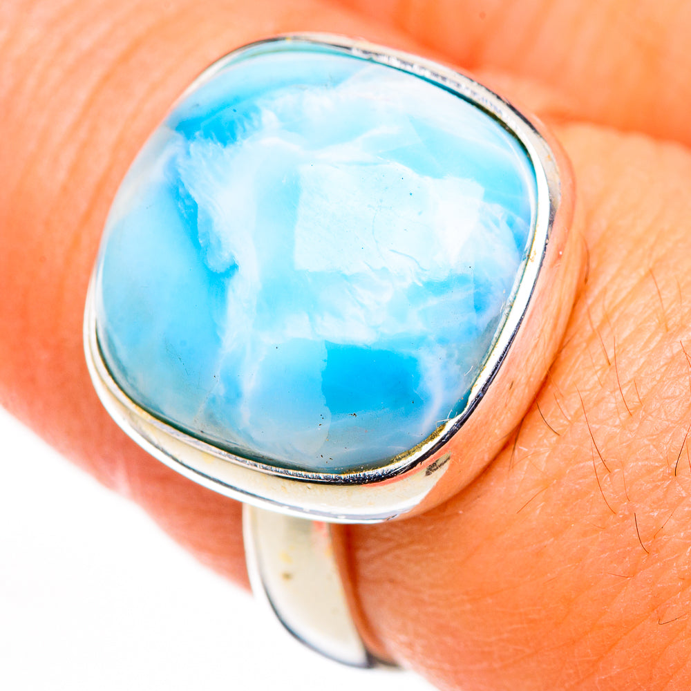 Larimar Rings handcrafted by Ana Silver Co - RING126115