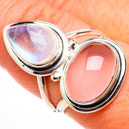 Rose Quartz Rings handcrafted by Ana Silver Co - RING126119