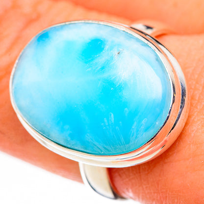 Larimar Rings handcrafted by Ana Silver Co - RING126128