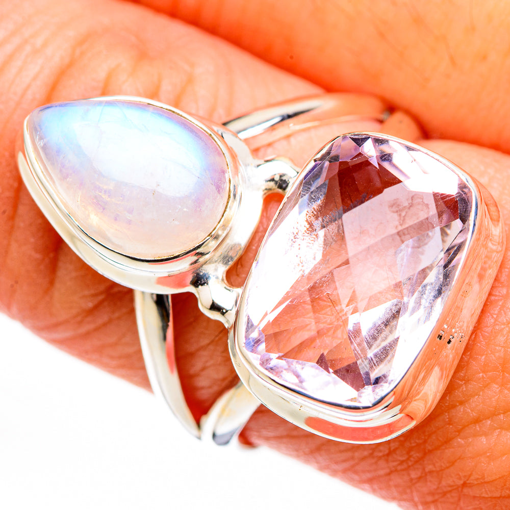 Pink Amethyst Rings handcrafted by Ana Silver Co - RING126134