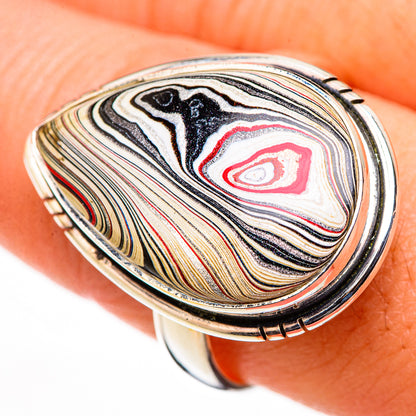 Fordite Rings handcrafted by Ana Silver Co - RING126138