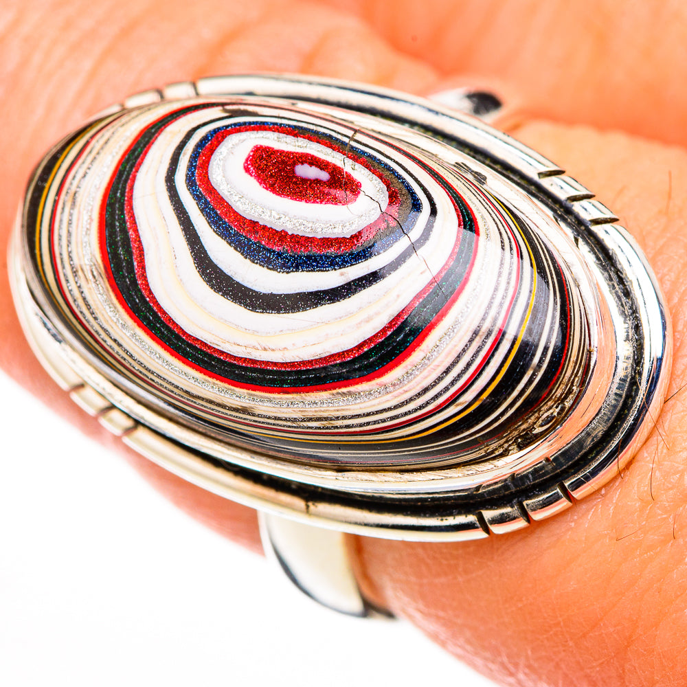 Fordite Rings handcrafted by Ana Silver Co - RING126141