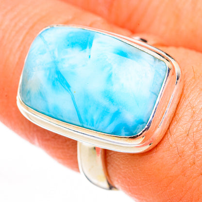 Larimar Rings handcrafted by Ana Silver Co - RING126143