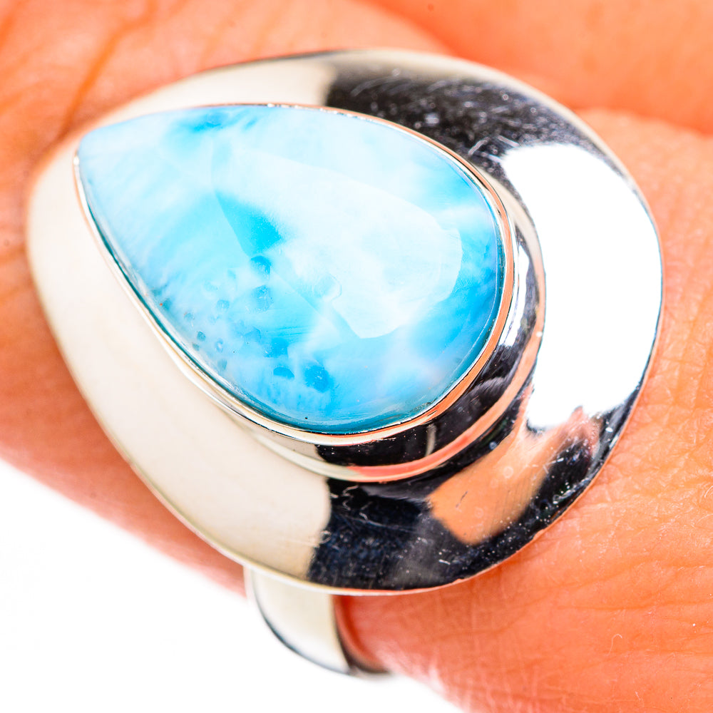 Larimar Rings handcrafted by Ana Silver Co - RING126146
