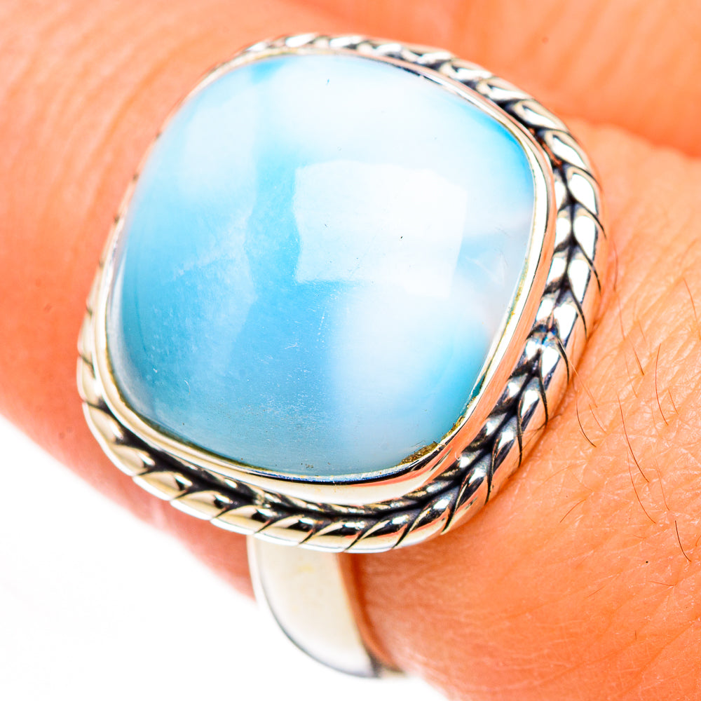 Larimar Rings handcrafted by Ana Silver Co - RING126148