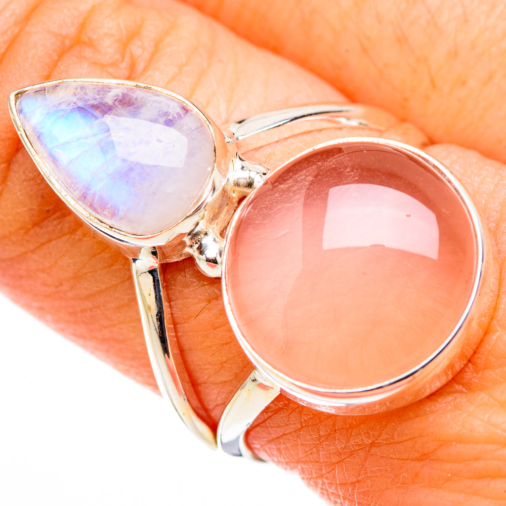 Rose Quartz Rings handcrafted by Ana Silver Co - RING126151