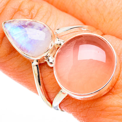 Rose Quartz Rings handcrafted by Ana Silver Co - RING126151