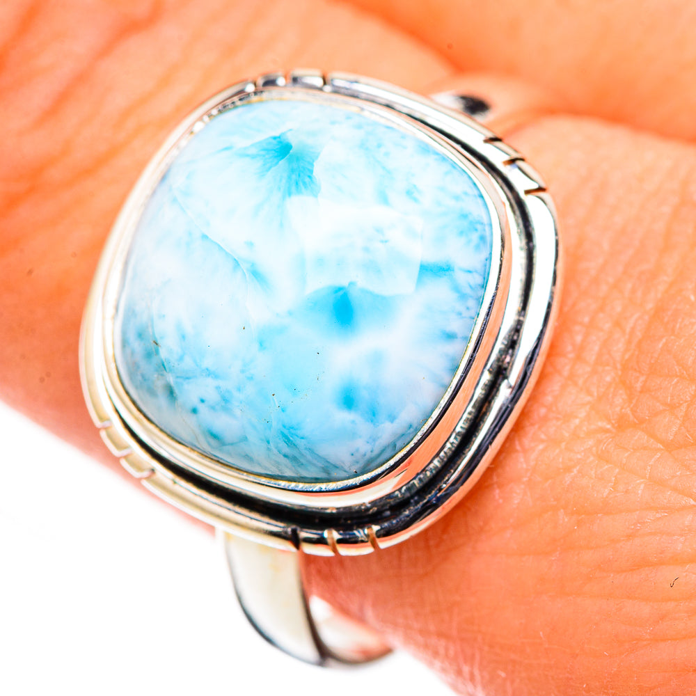 Larimar Rings handcrafted by Ana Silver Co - RING126162