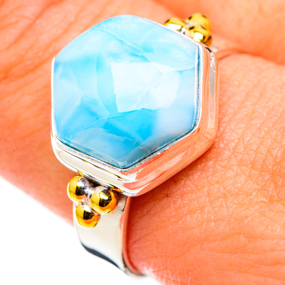 Larimar Rings handcrafted by Ana Silver Co - RING126166