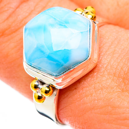 Larimar Rings handcrafted by Ana Silver Co - RING126166