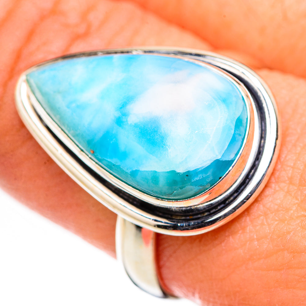 Larimar Rings handcrafted by Ana Silver Co - RING126168