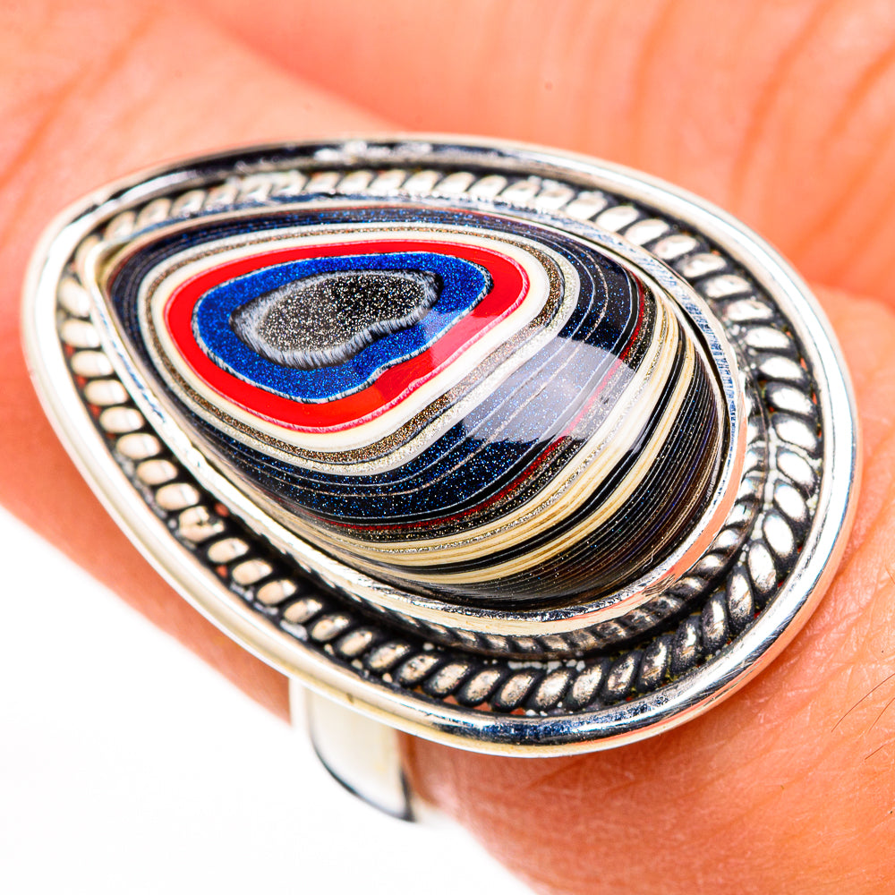 Fordite Rings handcrafted by Ana Silver Co - RING126179