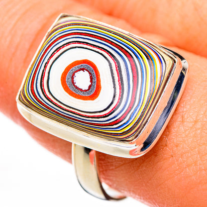 Fordite Rings handcrafted by Ana Silver Co - RING126180