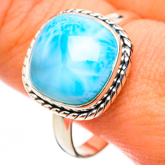 Larimar Rings handcrafted by Ana Silver Co - RING126184