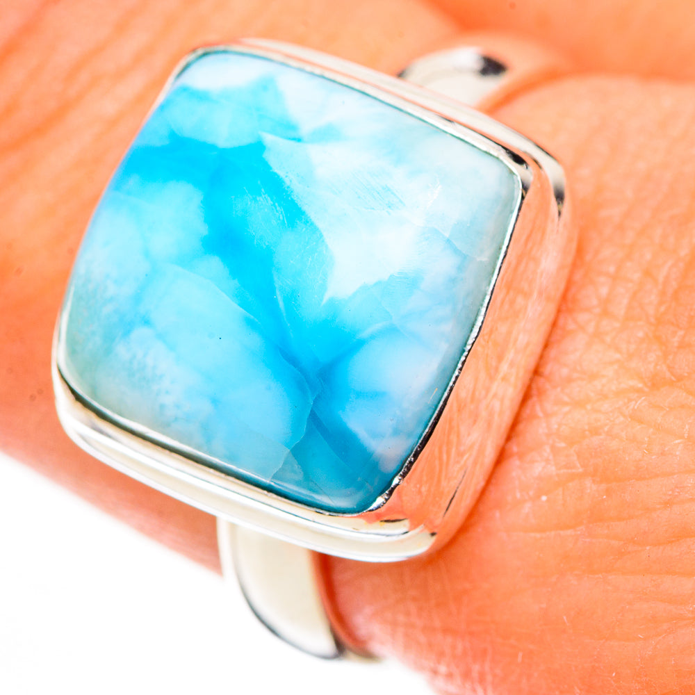 Larimar Rings handcrafted by Ana Silver Co - RING126185