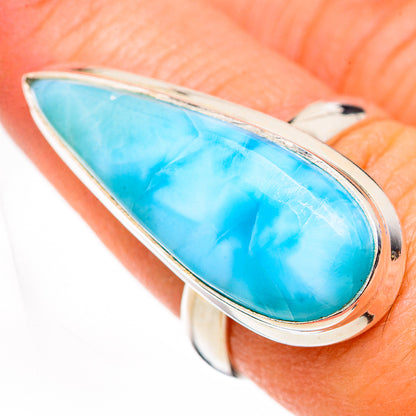 Larimar Rings handcrafted by Ana Silver Co - RING126197