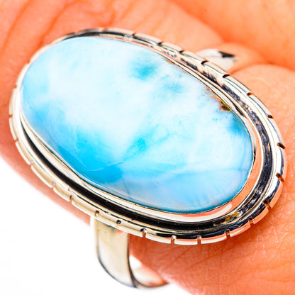 Larimar Rings handcrafted by Ana Silver Co - RING126198