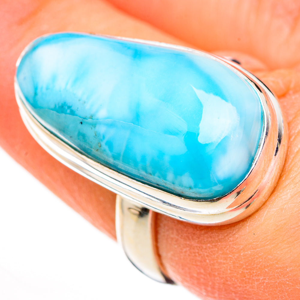 Larimar Rings handcrafted by Ana Silver Co - RING126202