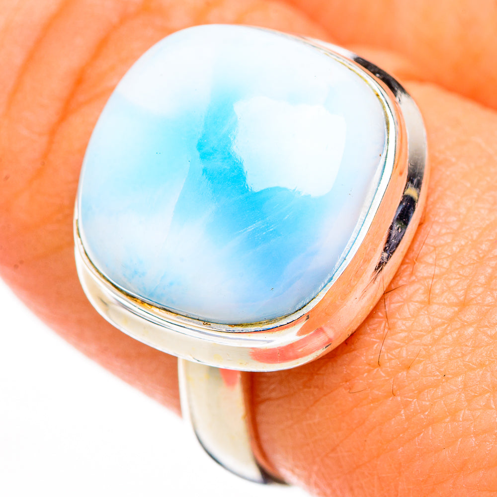 Larimar Rings handcrafted by Ana Silver Co - RING126204