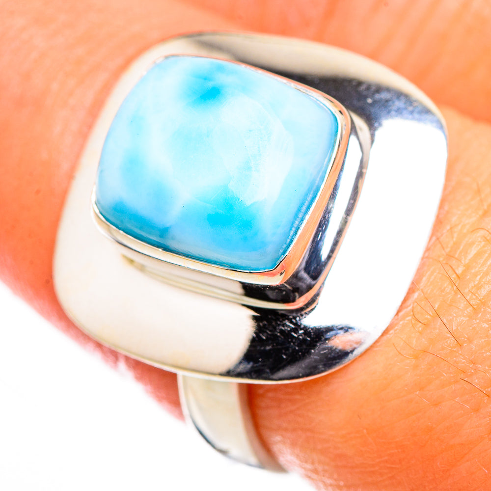 Larimar Rings handcrafted by Ana Silver Co - RING126206
