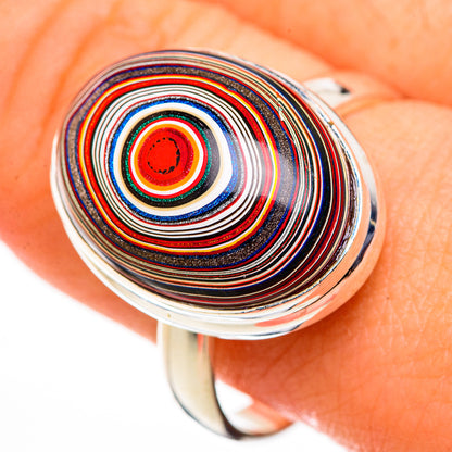 Fordite Rings handcrafted by Ana Silver Co - RING126209