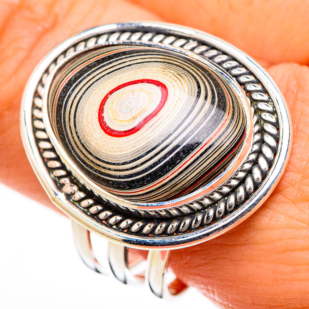 Fordite Rings handcrafted by Ana Silver Co - RING126213