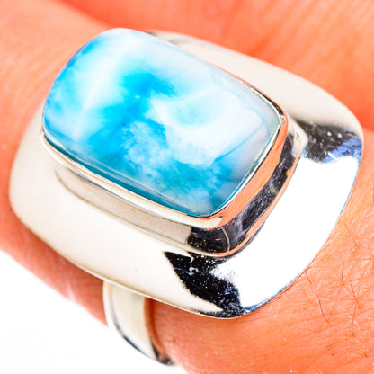 Larimar Rings handcrafted by Ana Silver Co - RING126218